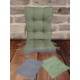  LÜX Sallanan Sandalye Minderi Çift Renkli Çift Cepli Füme-Yeşil (52LİK)
